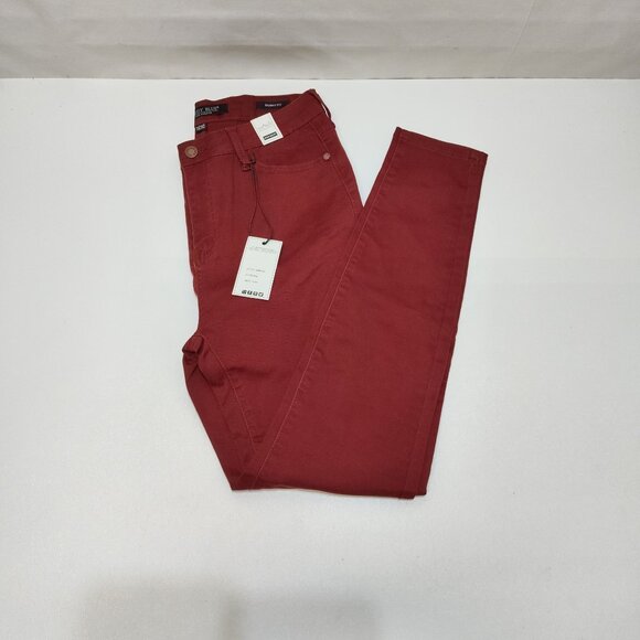 Judy Blue Los Angeles Skinny Fit High Waist Jeans 11/30 Wine Red 98% Cotton NWT - Picture 11 of 12